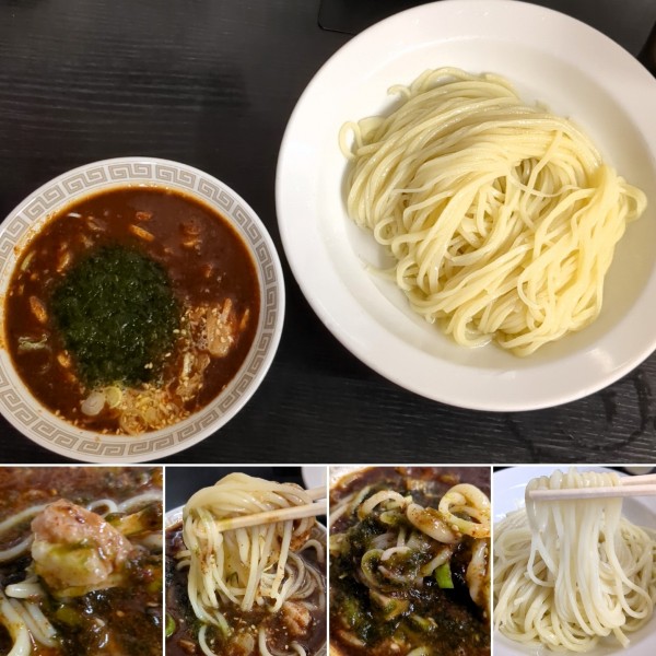 「あおさ担々つけ麺　1100円」@中国手打拉麺 馬賊 浅草本店の写真