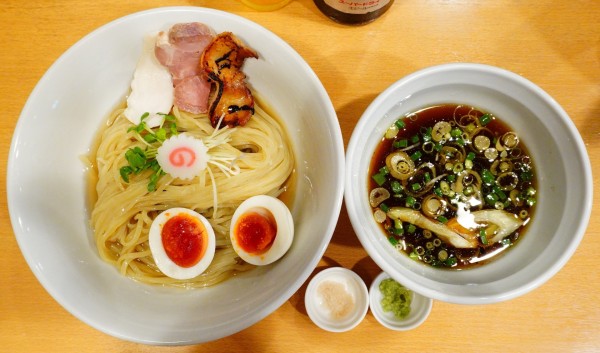 「椎茸昆布水つけ麺＋半熟煮玉子＋瓶ビール」@麺屋 木ノ下の写真