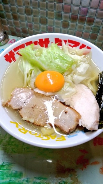 「朝ラー塩月見オリジナル」@ハイデン.コッコFACTORYサマンサ・タマサの写真