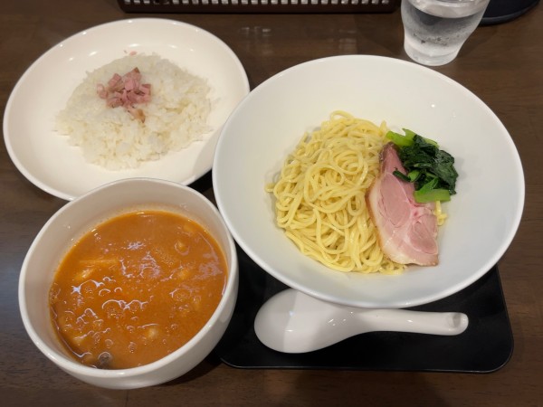 「【限定】つけ麺 鶏トマガーリック」@三つ由の写真