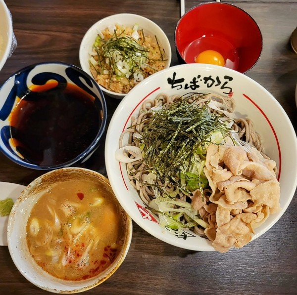 「大将謹製蕎麦セット 2種のつけ汁付き ￥1300」@ちばからの写真