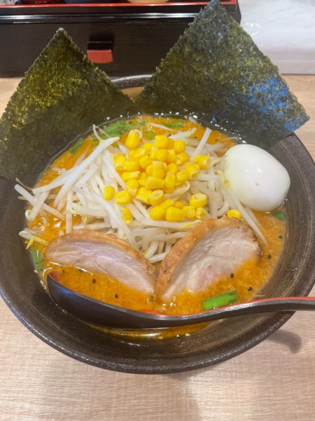 「特製味噌ラーメン（こってり）麺大盛」@麺酒坊 林の写真