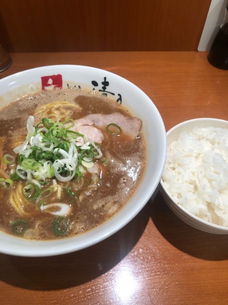 「こってり和歌山ラーメン+ライス　　1050円」@清乃 近鉄店の写真