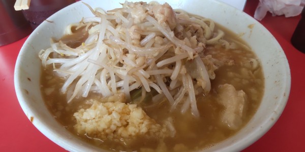 「小ラーメン 豚2枚 麺半分 850円」@ラーメン二郎 仙台店の写真