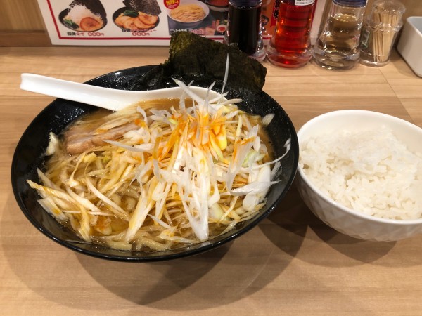 「豚骨ネギラーメン ほうれん草抜き」@横浜家系 一心の写真