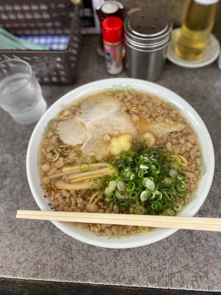「中華そば大盛脂マシマシニンニクトッピング」@つたふじ 福山支店の写真