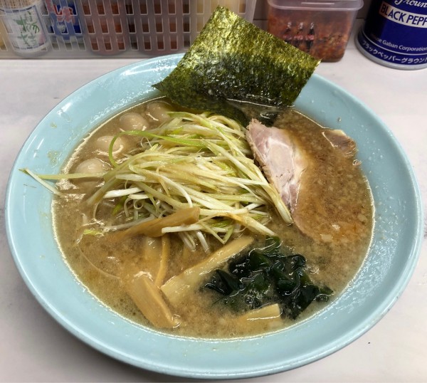 「ねぎ（並）＋うずらの味玉」@◯つばき食堂の写真