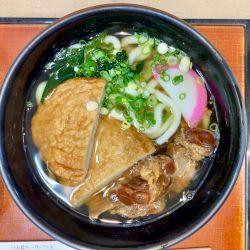 豚軟骨うどん￥670＋つけあげ￥100