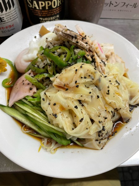 「冷やし五目そば チャーシュー ワンタン」@中華そば みたかの写真