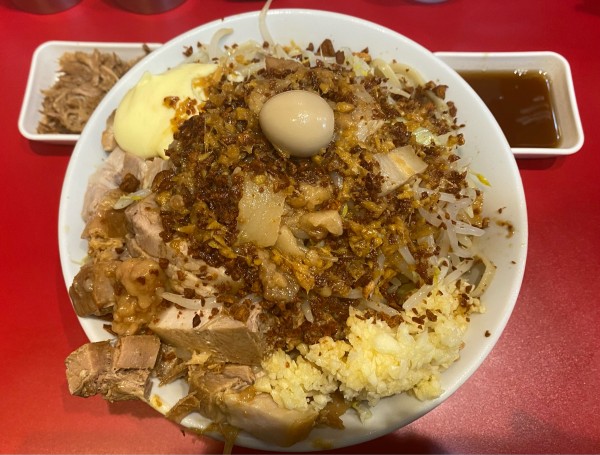 「冷やし中華  豚追加1枚  エビ油  ほぐし豚」@麺屋HEROの写真