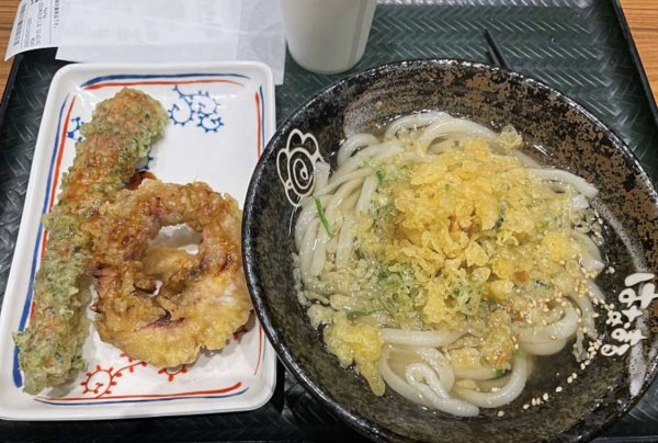 「かけうどん(小)」@はなまるうどん イオン幕張店の写真