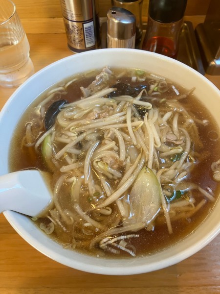 「もやし麺　半チャン　900円」@東京ラーメン たいよう軒の写真