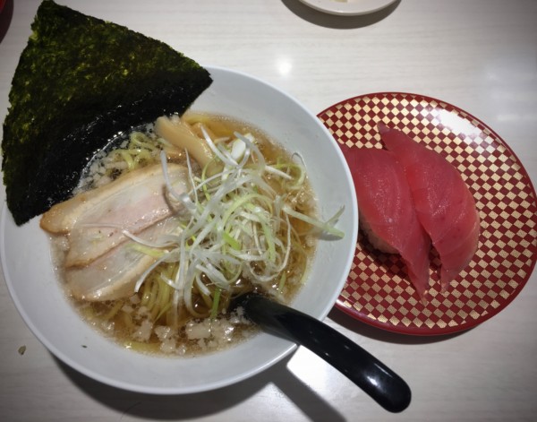 「こだわり醤油ラーメンこってり(400￥)」@魚べい ゆいの杜店の写真