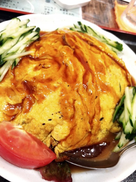 「かに玉冷やし中華」@中華料理 鳳蘭の写真