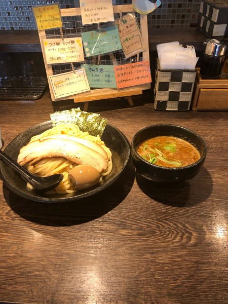 「特製つけ麺」@中華そば 雀の写真