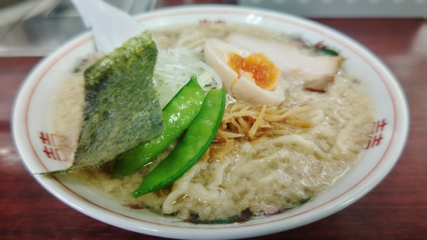 「朝ラー小（太麺）６００円」@中華そば 太平楽 六丁の目店の写真