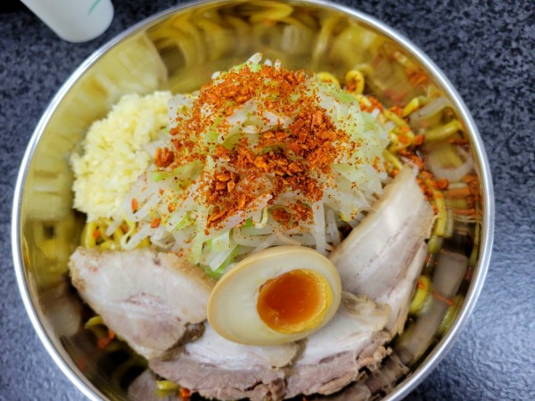 「汁なし和風カリー大盛(ニンニク多め)」@らーめん 汁なし 兄貴んちの写真