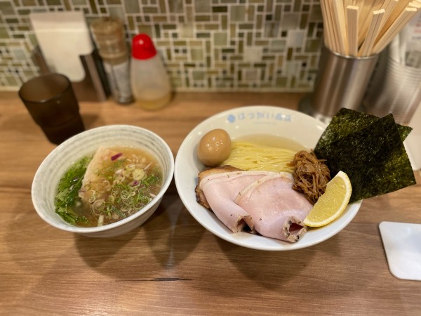 「【限定】アサリ煮干しの冷やつけ麺（昆布水かけ）」@はつがい商店の写真