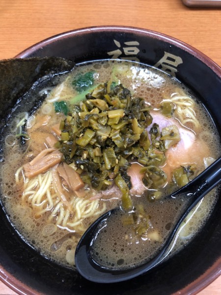 「高菜ラーメン、醤油、とんこく味」@ラーメン福屋 矢口店の写真