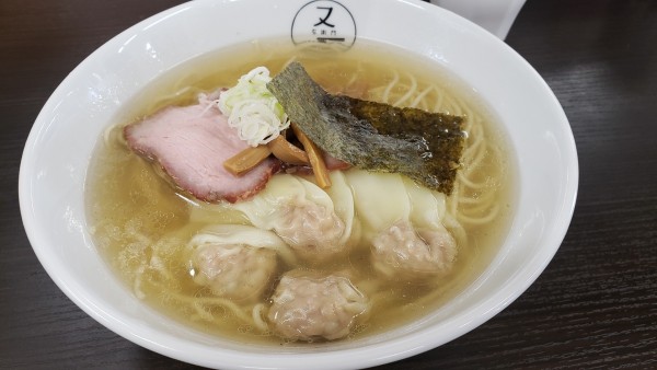 「塩ワンタンめん」@らーめん又右衛門の写真