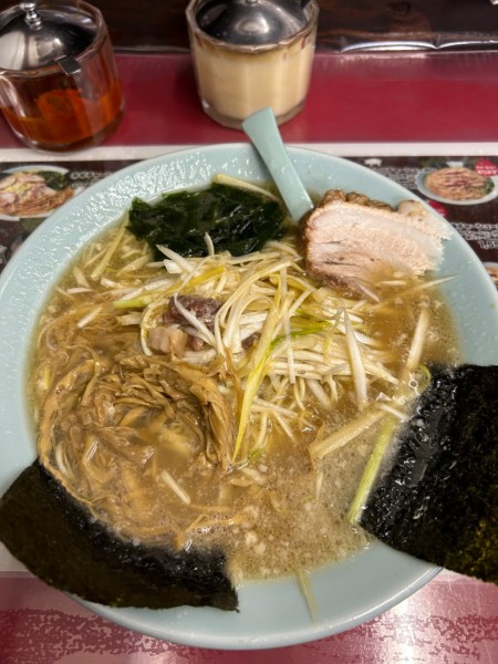 「ネギラーメン(すべて普通)900円」@ラーメンショップ幸手 金田亭の写真