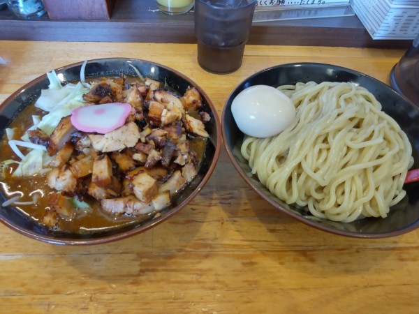 「チャーシュー野菜つけそば(中盛)＋味玉」@麺屋あがらの写真
