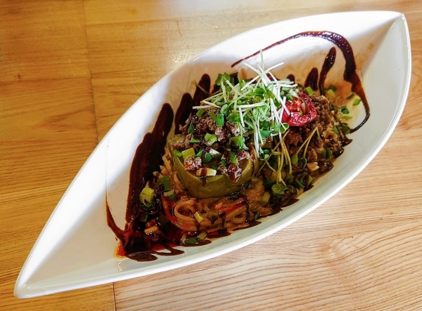 「秋ナスとローストトマトの汁なし担々麺【期間·数量限定】」@麺 㐂色の写真