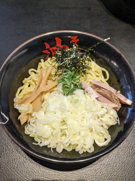 「辛味噌󠄀油そば　並盛」@東京油組総本店 八王子組の写真