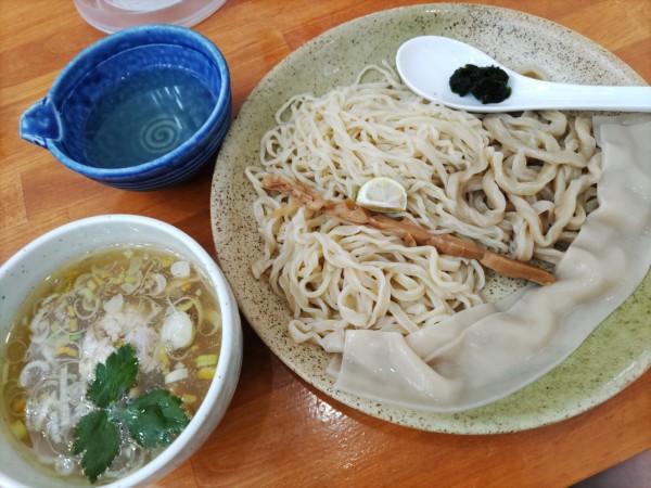 「4種合い盛り塩鰹昆布水つけ麺」@和渦製麺の写真