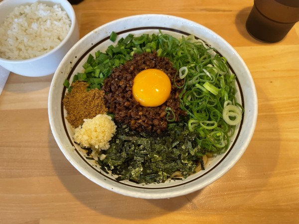 「台湾まぜそば」@濃厚担々麺 はなび 瀬戸店の写真