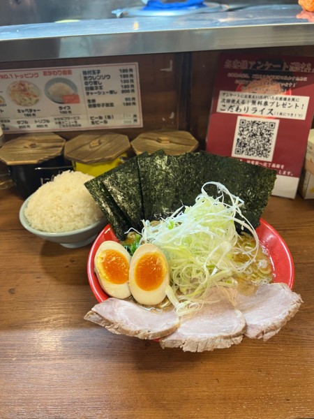 「吉祥寺盛りラーメン(¥1000)+ライス」@吉祥寺 武蔵家の写真
