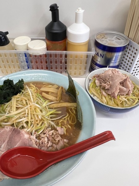 「ねぎ並(¥770)+(ネギ飯¥200)」@◯つばき食堂の写真
