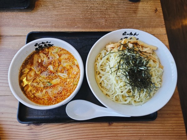 「辛いつけめん 大盛」@らーめんはるか86の写真