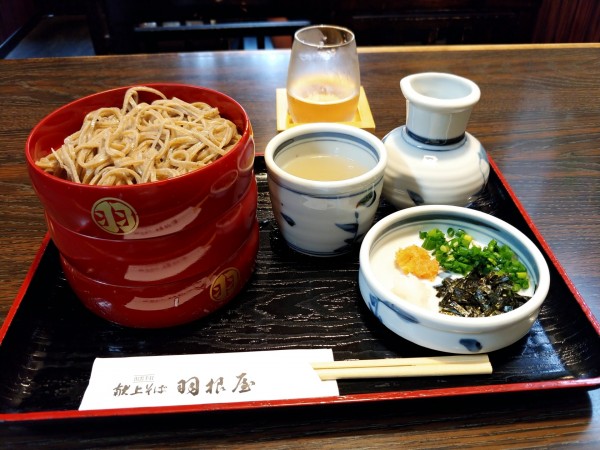 「割子蕎麦3段」@献上そば 羽根屋 本店の写真