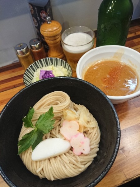 「銀だら西京味噌つけ麺＋キャベツ」@鮮魚らーめん 五ノ神水産の写真