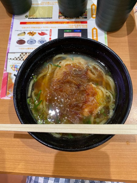 「追い鰹醤油らーめん」@無添くら寿司 福山東深津店の写真