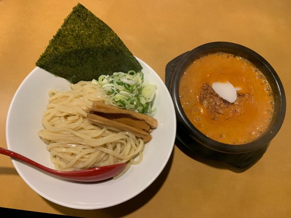 「ロゼクリームつけ麺（限定）」@つけめんや 泉の写真