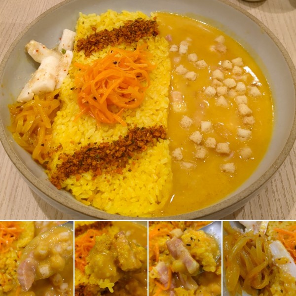 「ジャガイモとカボチャのジンジャーポタージュカレー 1200円」@スパイスパレットの写真