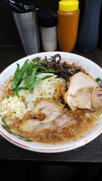 「ラーメン少なめ梅味」@ラーメン二郎 川越店の写真