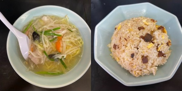 「タンメン＋チャーハン」@中華料理 天龍の写真