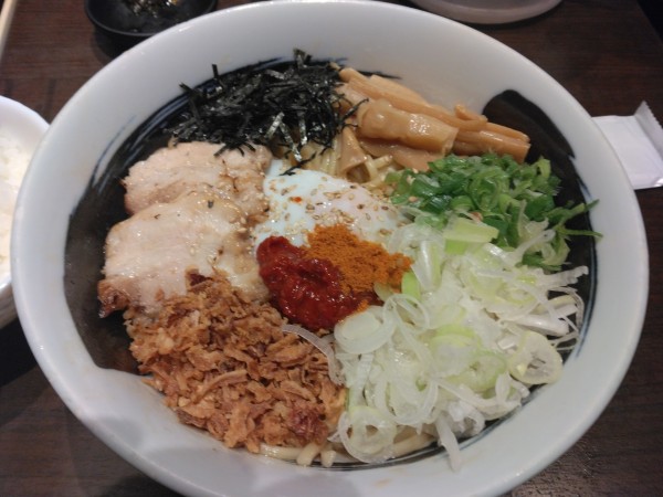 「激辛油そば」@本場博多ラーメン・油そば 一号艇の写真