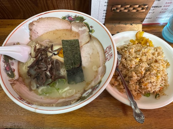 「チャーシューラーメンセット　1,050円」@一福ラーメンの写真