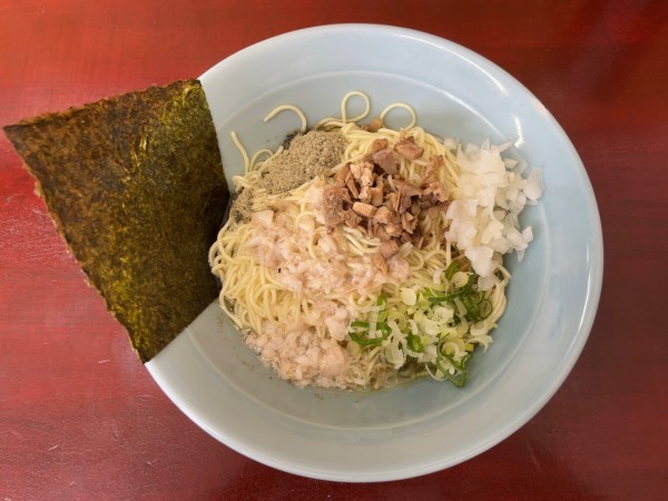 「煮干し油そば（こってり）」@麺屋 結の写真