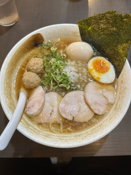 「特製期間限定冷やし鶏そば(和風)」@濃厚鶏そば 麺屋武一 秋葉原店の写真