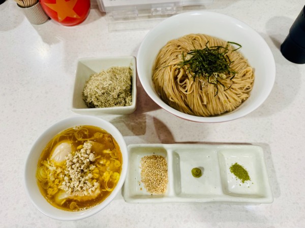 「【限定】特製昆布水の和出汁塩つけそば【1800円】」@ラーメン星印の写真