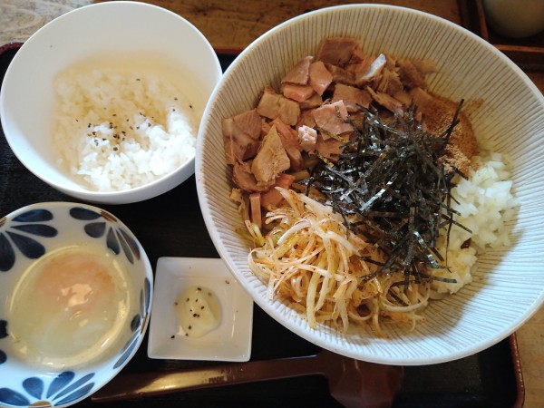 「【限定】凪のまぜそば（飯割り付き）￥970」@和風らーめん 凪の写真