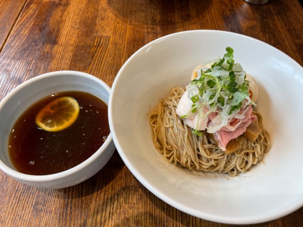 「特製醤油つけめん」@セキレイ 〜NIBOSHI no D5〜の写真