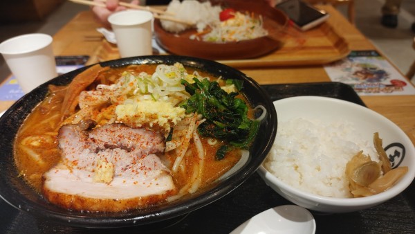 「濃厚味噌ラーメン・麺大盛り✘‎２・白米セット ￥1,270」@濃厚味噌らーめん 玉 川崎ルフロン店の写真