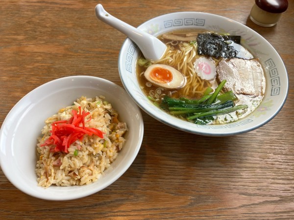 「ランチA ラーメン＋チャーハン」@らーめん和の写真