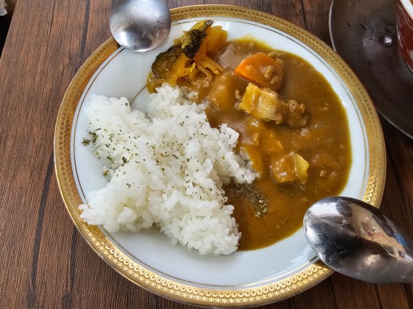 「ミニカレー丼　380円」@中華そば 文四郎 つがる柏店の写真